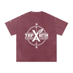 “Commonwealth Classic” Snow Washed Oversized Cotton T-Shirt
