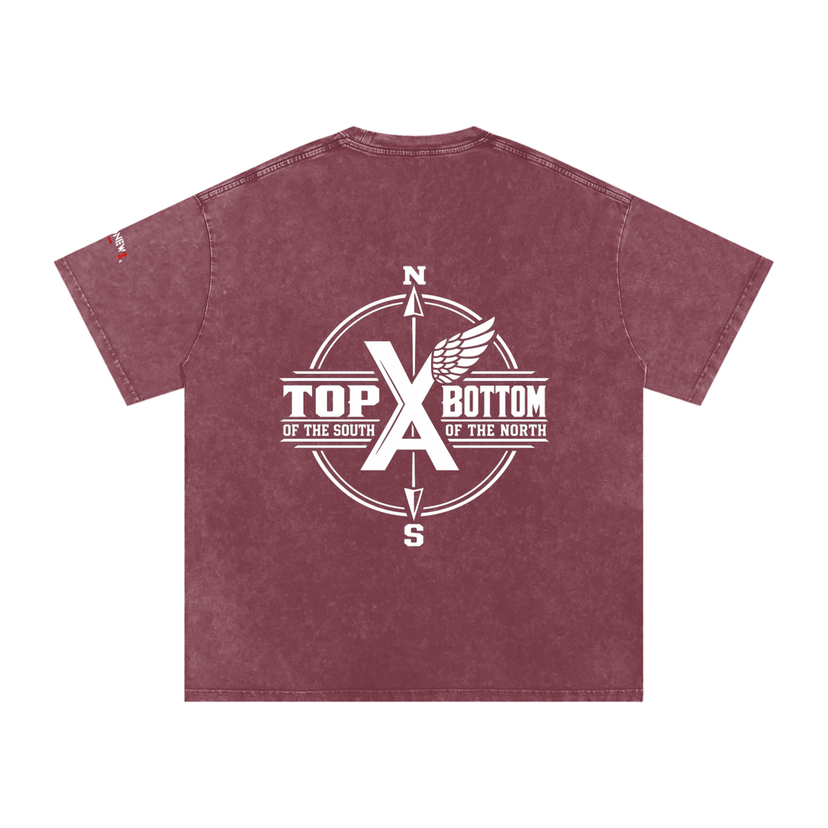 “Commonwealth Classic” Snow Washed Oversized Cotton T-Shirt