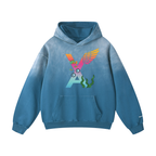 “VA w/wing SITW” Heavyweight Sunfade Oversized Hoodie