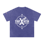 “Commonwealth Classic” Snow Washed Oversized Cotton T-Shirt
