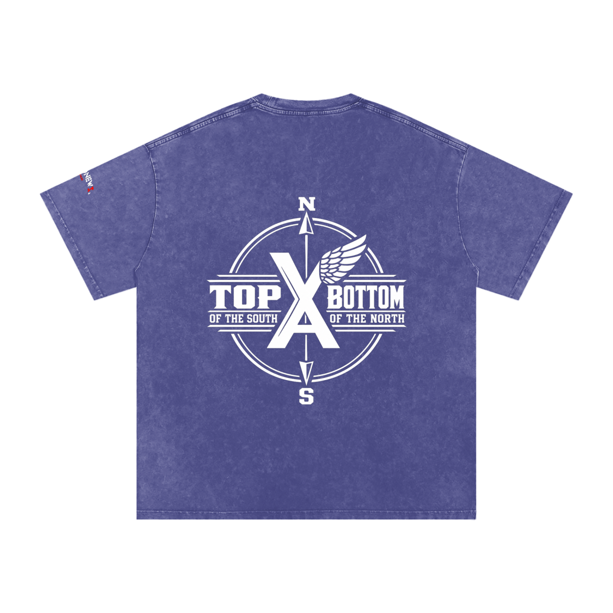 “Commonwealth Classic” Snow Washed Oversized Cotton T-Shirt
