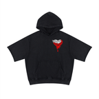 “Love Good Vibes” Premium Unisex Mineral Wash Short Sleeve Hoodie