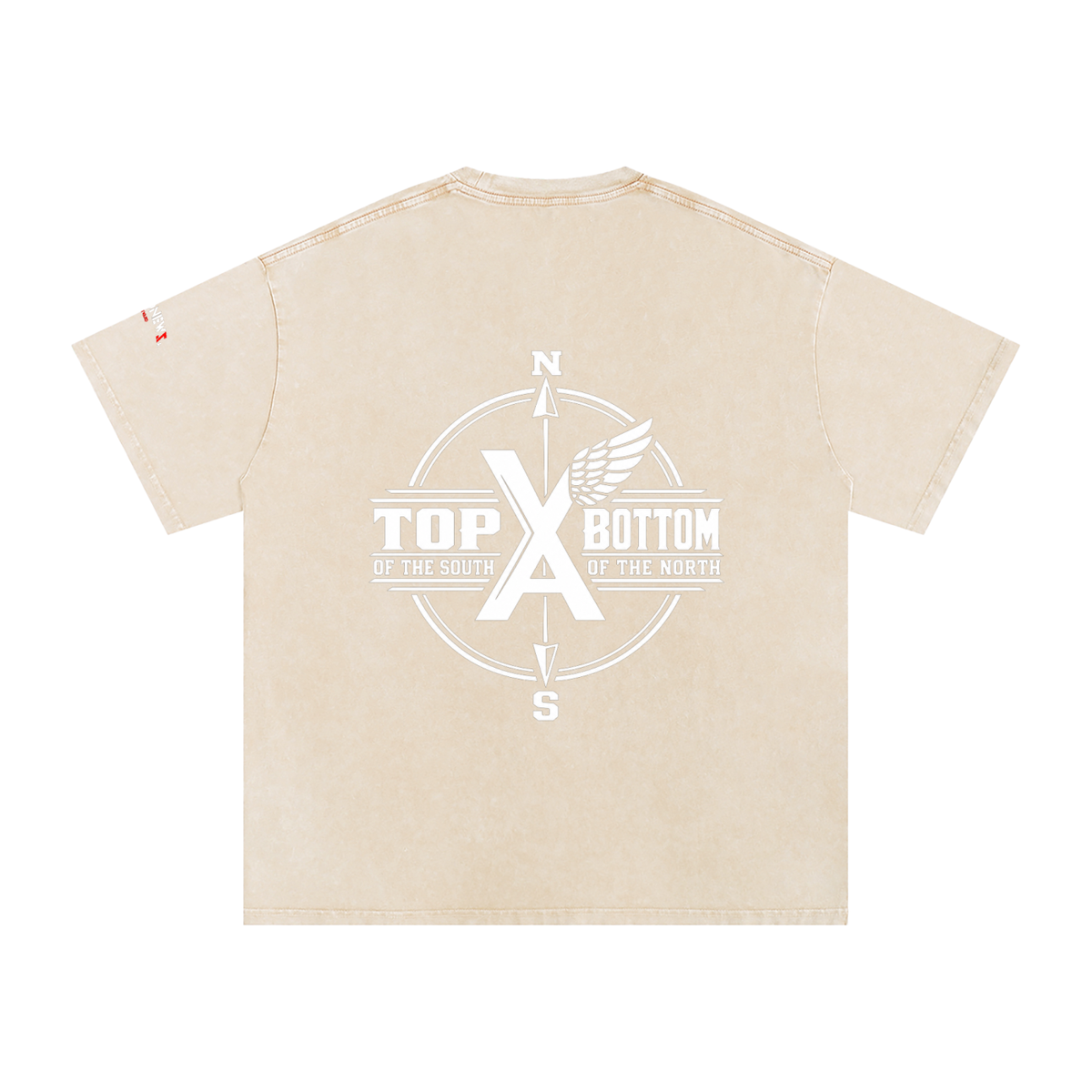 “Commonwealth Classic” Snow Washed Oversized Cotton T-Shirt