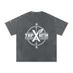 “Commonwealth Classic” Snow Washed Oversized Cotton T-Shirt