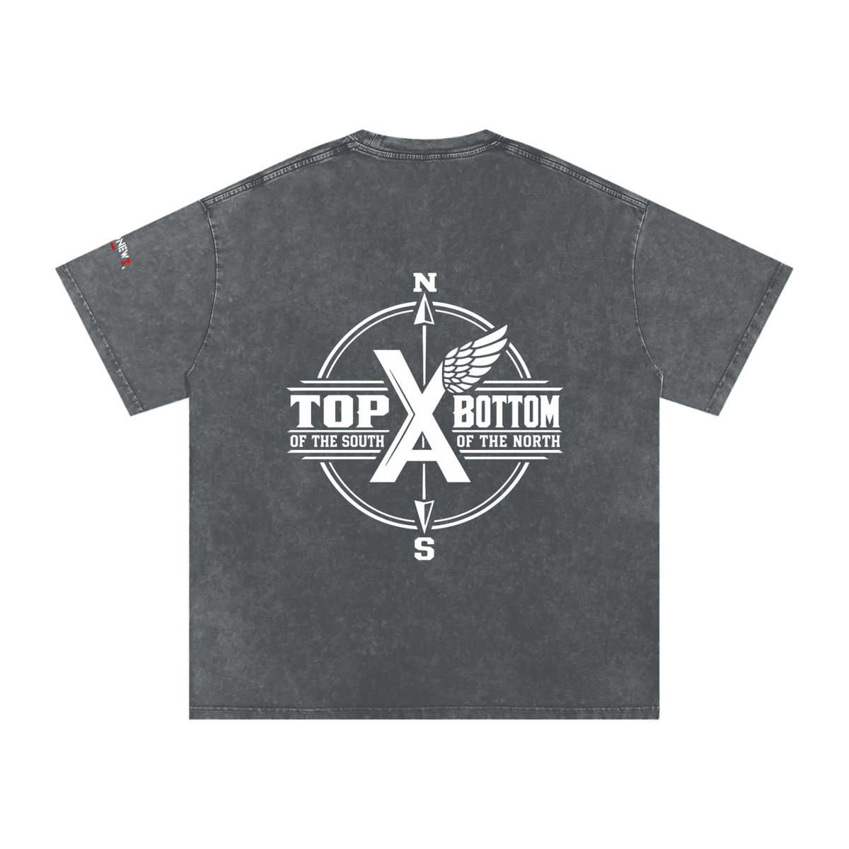 “Commonwealth Classic” Snow Washed Oversized Cotton T-Shirt