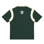 “B w/wing” Unisex Color Block Quarter Zip Premium Polo Shirt