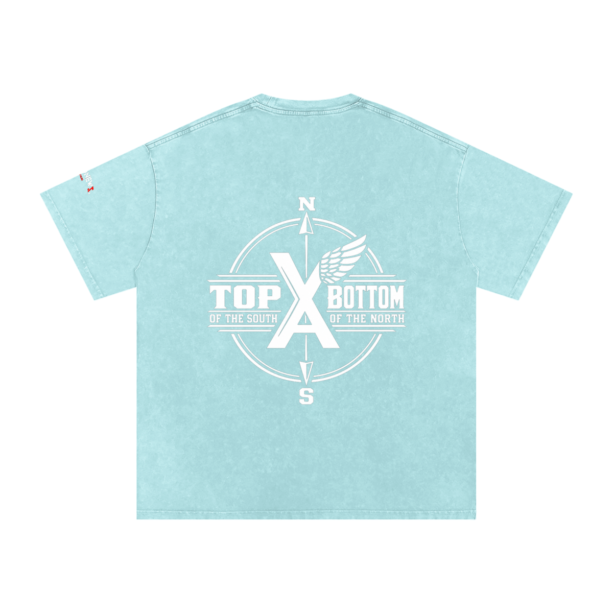 “Commonwealth Classic” Snow Washed Oversized Cotton T-Shirt