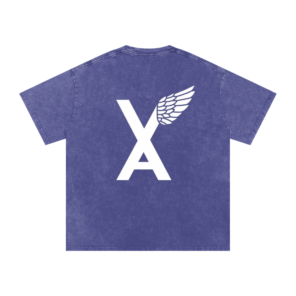 “VA w/wing Immaculate Creation” Snow Washed Oversized Cotton T-Shirt