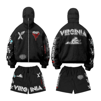 “VIRGINIA HOME” Convertible Pants/Shorts Sweatsuit