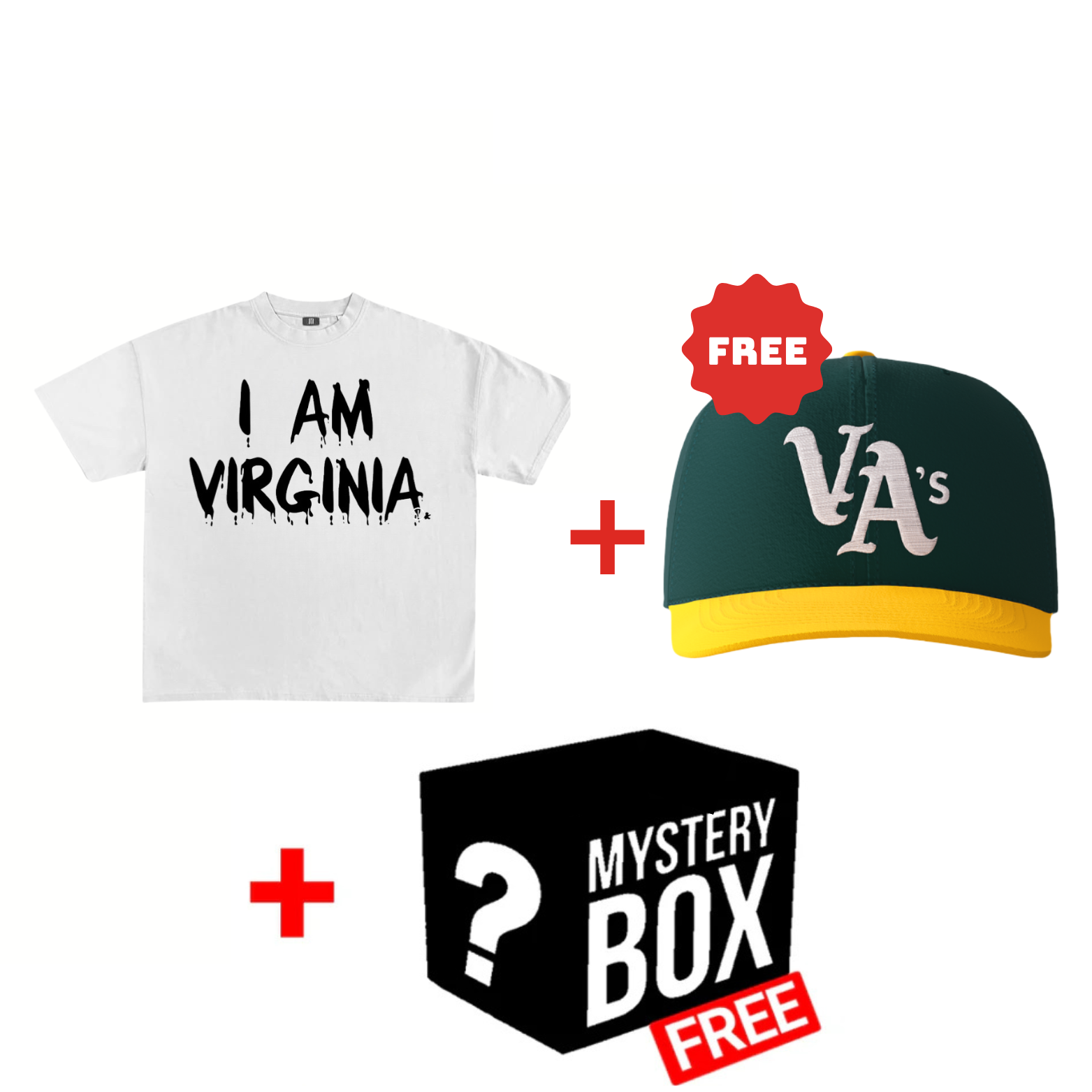 "I AM VIRGINIA" TEE + FREE VA'S OWN SB HAT + FREE ITEM