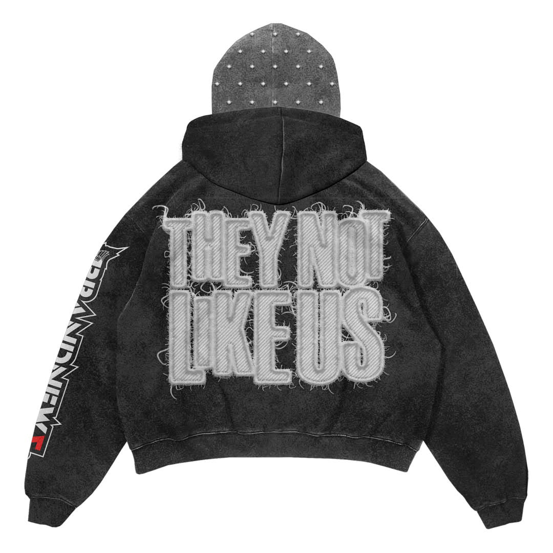 “They Not Like Us” Premium Double Hood Hoodie