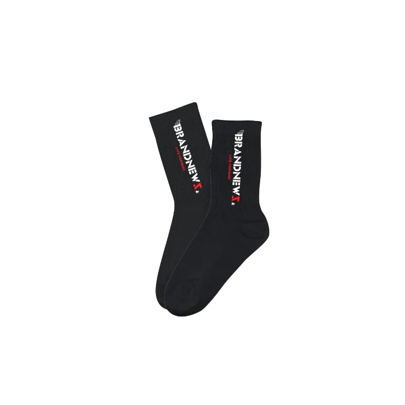 “Brandnewz/Live Forward” Premium Crew Socks