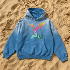 “VA w/wing SITW” Heavyweight Sunfade Oversized Hoodie