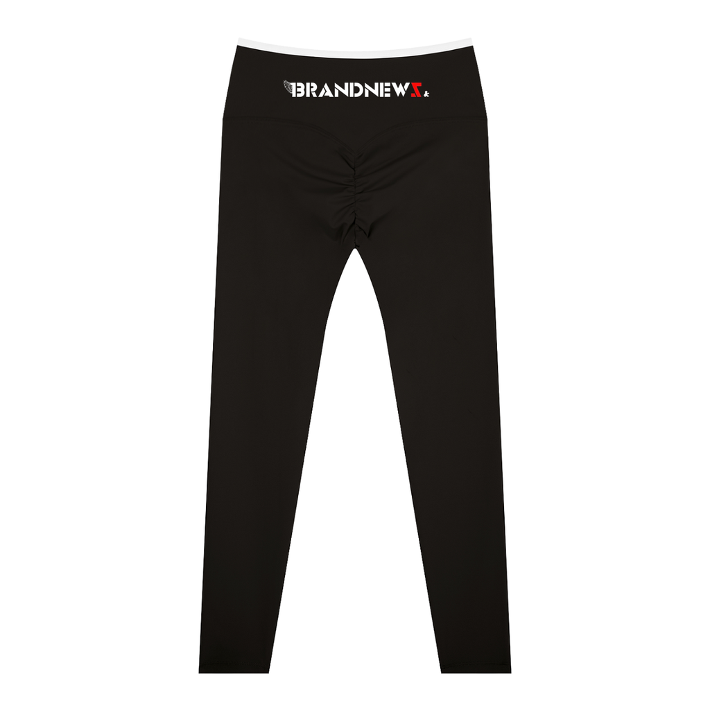 “Brandnewz Live Forward” Women's High-Waisted Yoga Leggings