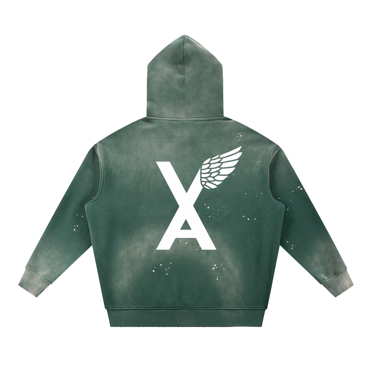 “Top Of The South Bottom Of The North” Vintage Washed Frayed Fleece Hoodie
