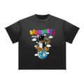 “Brandnewz Bear Global” Premium Sun Fade Raw Edge T-Shirt