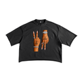 “2 UP 2 down Her” Premium Unisex French Terry Raw Edge T-Shirt