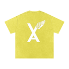 “VA w/wing Immaculate Creation” Snow Washed Oversized Cotton T-Shirt