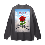 “Love Won” Premium Gradient Washed Long Sleeve T-Shirt
