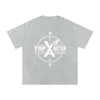 “Commonwealth Classic” Snow Washed Oversized Cotton T-Shirt