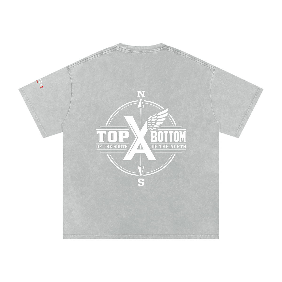 “Commonwealth Classic” Snow Washed Oversized Cotton T-Shirt