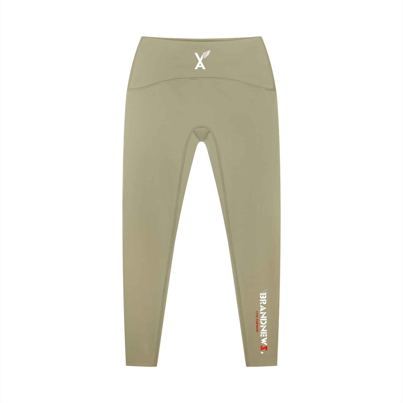 “Brandnewz Live Forward” Women's High-Waisted Ankle Length Yoga Leggings
