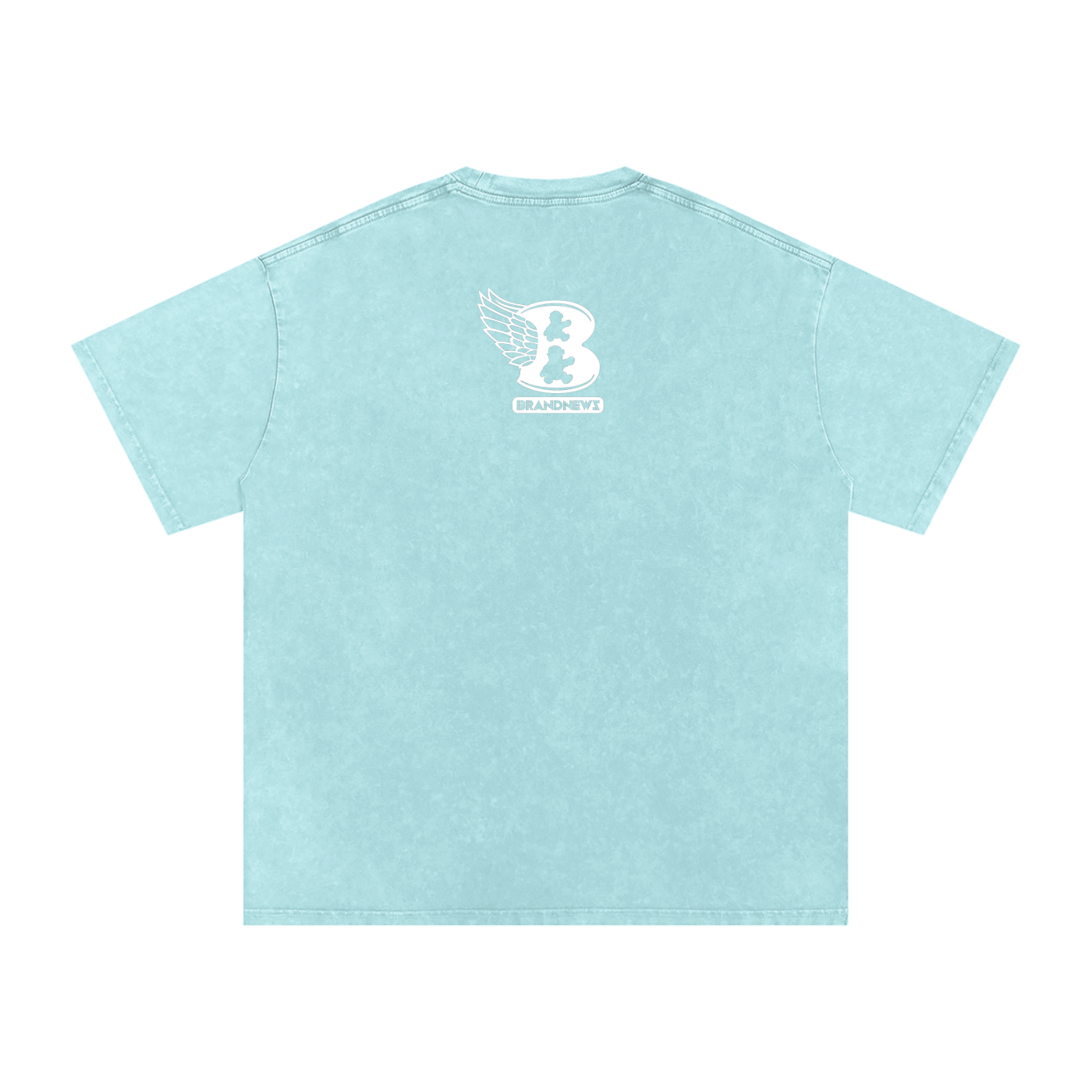 “God Is The Plug” Snow Washed Oversized Cotton T-Shirt