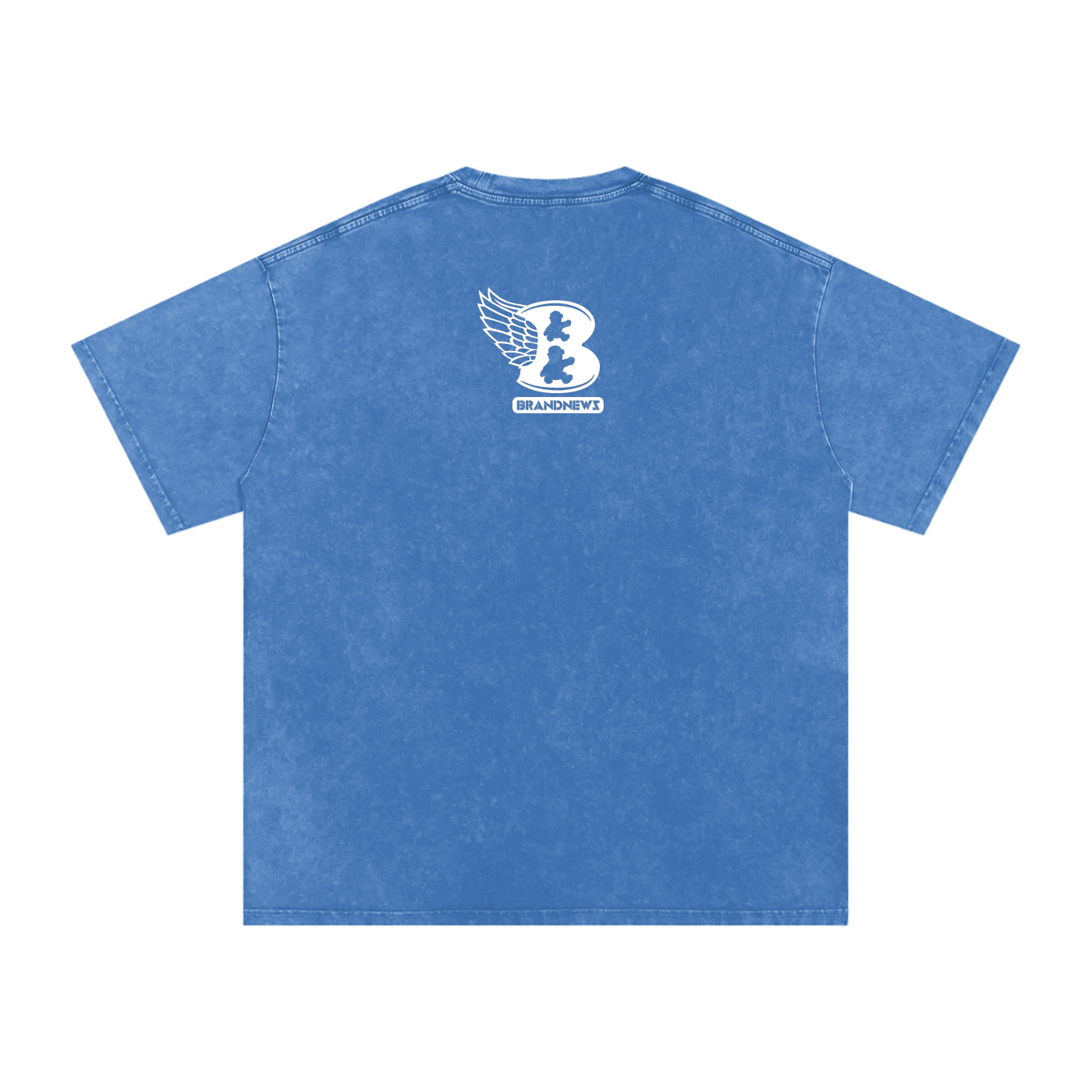 “God Is The Plug” Snow Washed Oversized Cotton T-Shirt
