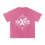 “Commonwealth Classic” Snow Washed Oversized Cotton T-Shirt
