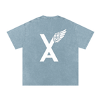 “VA w/wing Immaculate Creation” Snow Washed Oversized Cotton T-Shirt