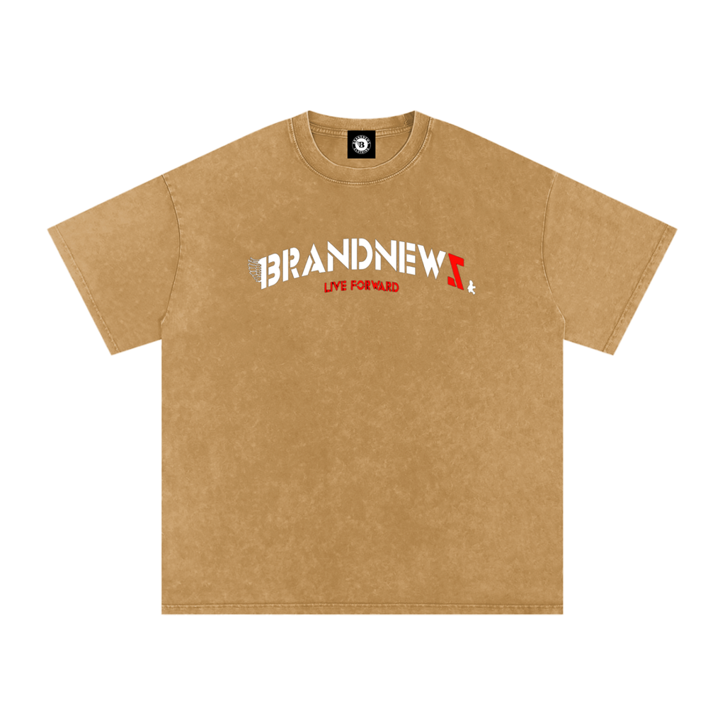 “I’m Here” Premium Snow Washed Oversized Cotton T-Shirt