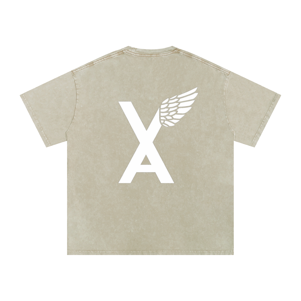 “VA w/wing Immaculate Creation” Snow Washed Oversized Cotton T-Shirt