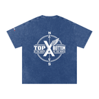 “Commonwealth Classic” Snow Washed Oversized Cotton T-Shirt