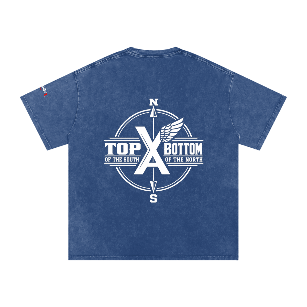 “Commonwealth Classic” Snow Washed Oversized Cotton T-Shirt
