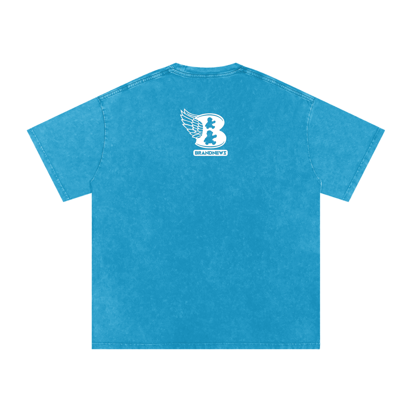 “God Is The Plug” Snow Washed Oversized Cotton T-Shirt