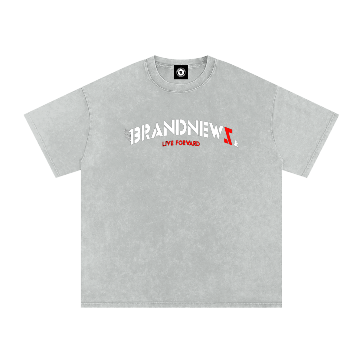 “I’m Here” Premium Snow Washed Oversized Cotton T-Shirt