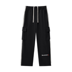 “Brandnewz” Side Stripe Straight-Leg Pants