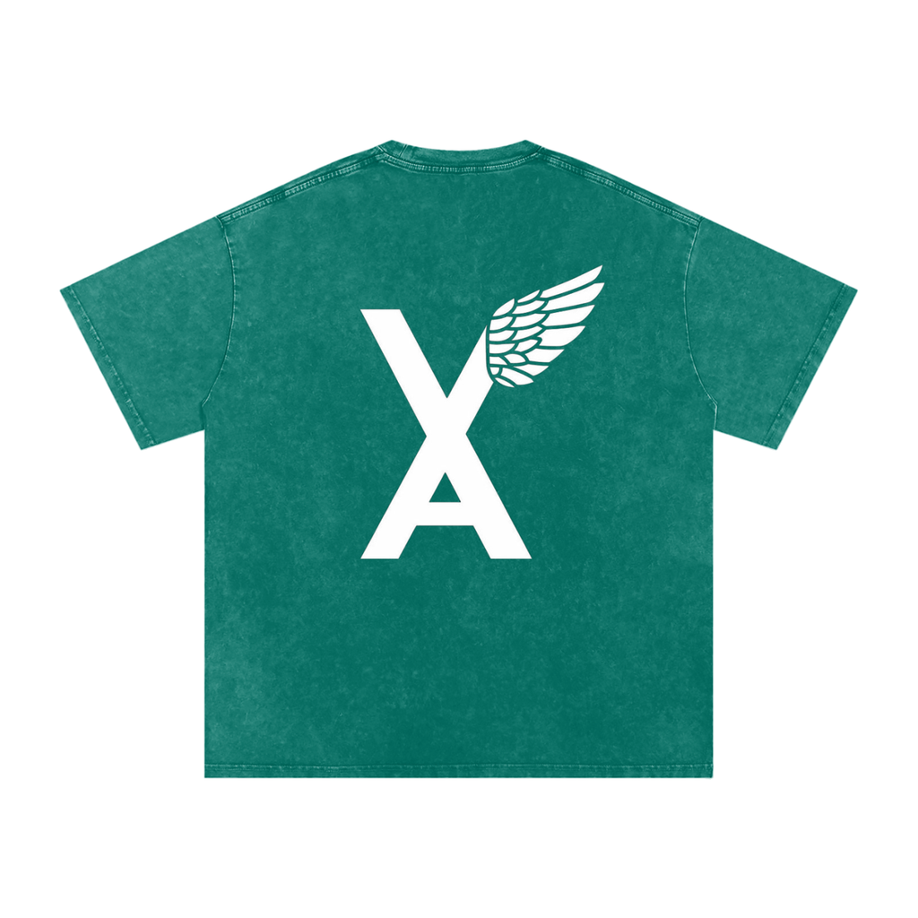 “VA w/wing Immaculate Creation” Snow Washed Oversized Cotton T-Shirt