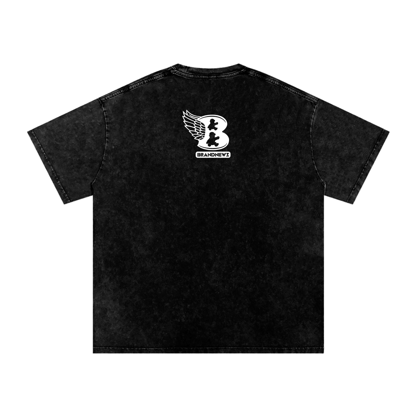 “God Is The Plug” Snow Washed Oversized Cotton T-Shirt