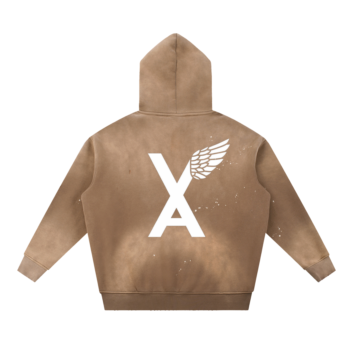 “Top Of The South Bottom Of The North” Vintage Washed Frayed Fleece Hoodie
