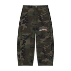 Men’s Camo Barrel Leg Cargo Pants