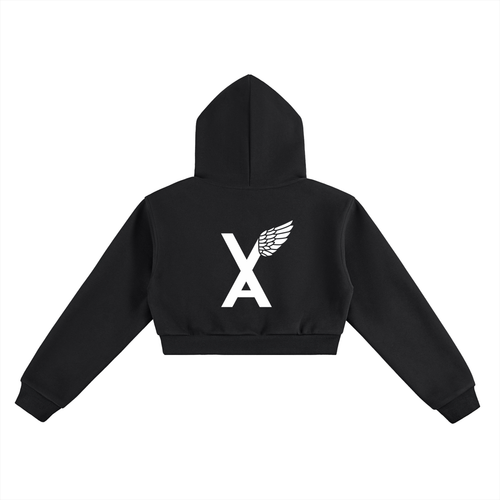 “2 Up 2 down Her” Women’s Premium Essential Cropped Hoodie