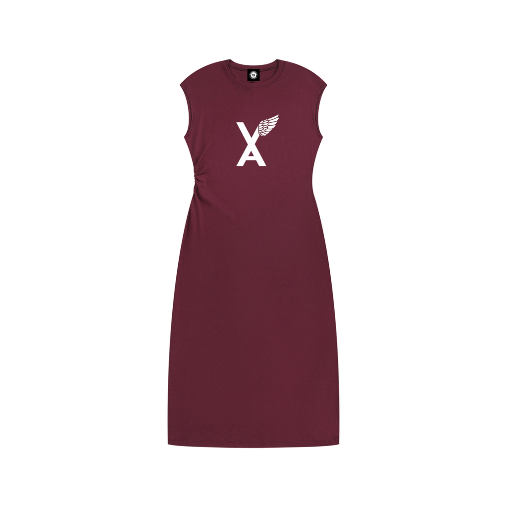 “VA w/wing” Women’s Ruched Sleeveless Dress