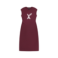 “VA w/wing” Women’s Ruched Sleeveless Dress