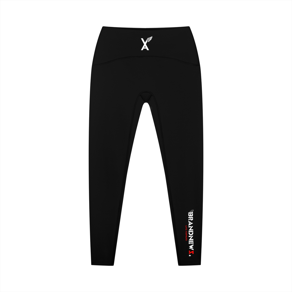“Brandnewz Live Forward” Women's High-Waisted Ankle Length Yoga Leggings