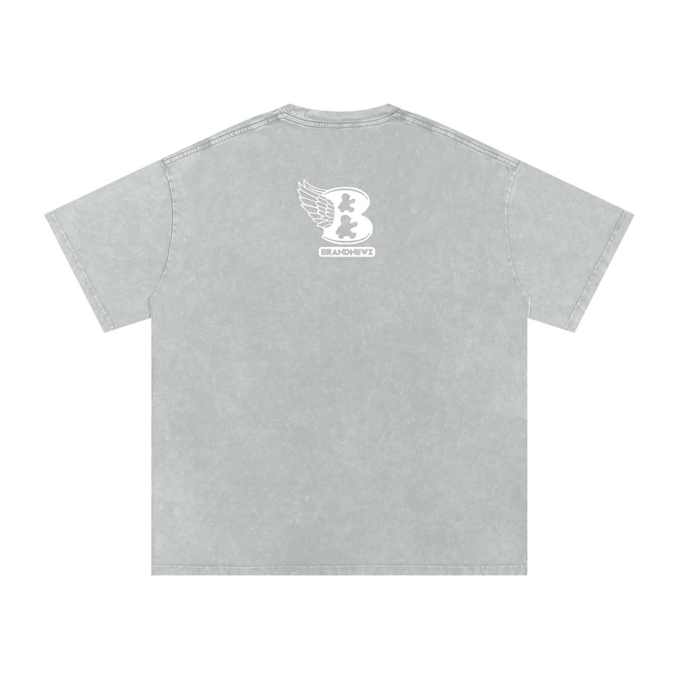 “God Is The Plug” Snow Washed Oversized Cotton T-Shirt