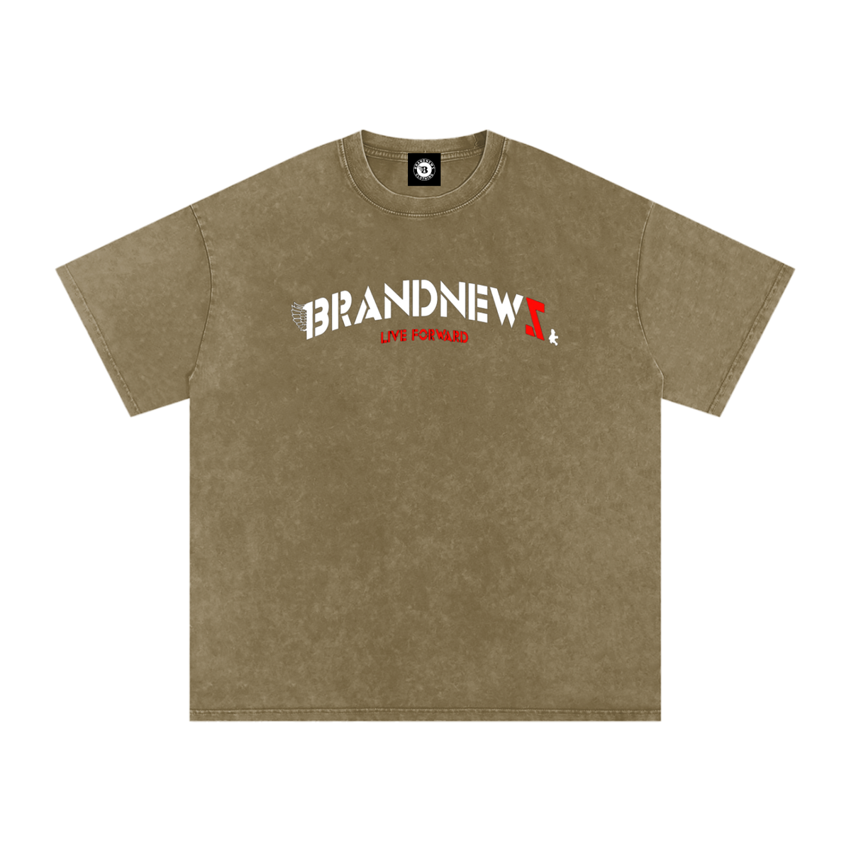 “I’m Here” Premium Snow Washed Oversized Cotton T-Shirt