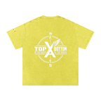 “Commonwealth Classic” Snow Washed Oversized Cotton T-Shirt