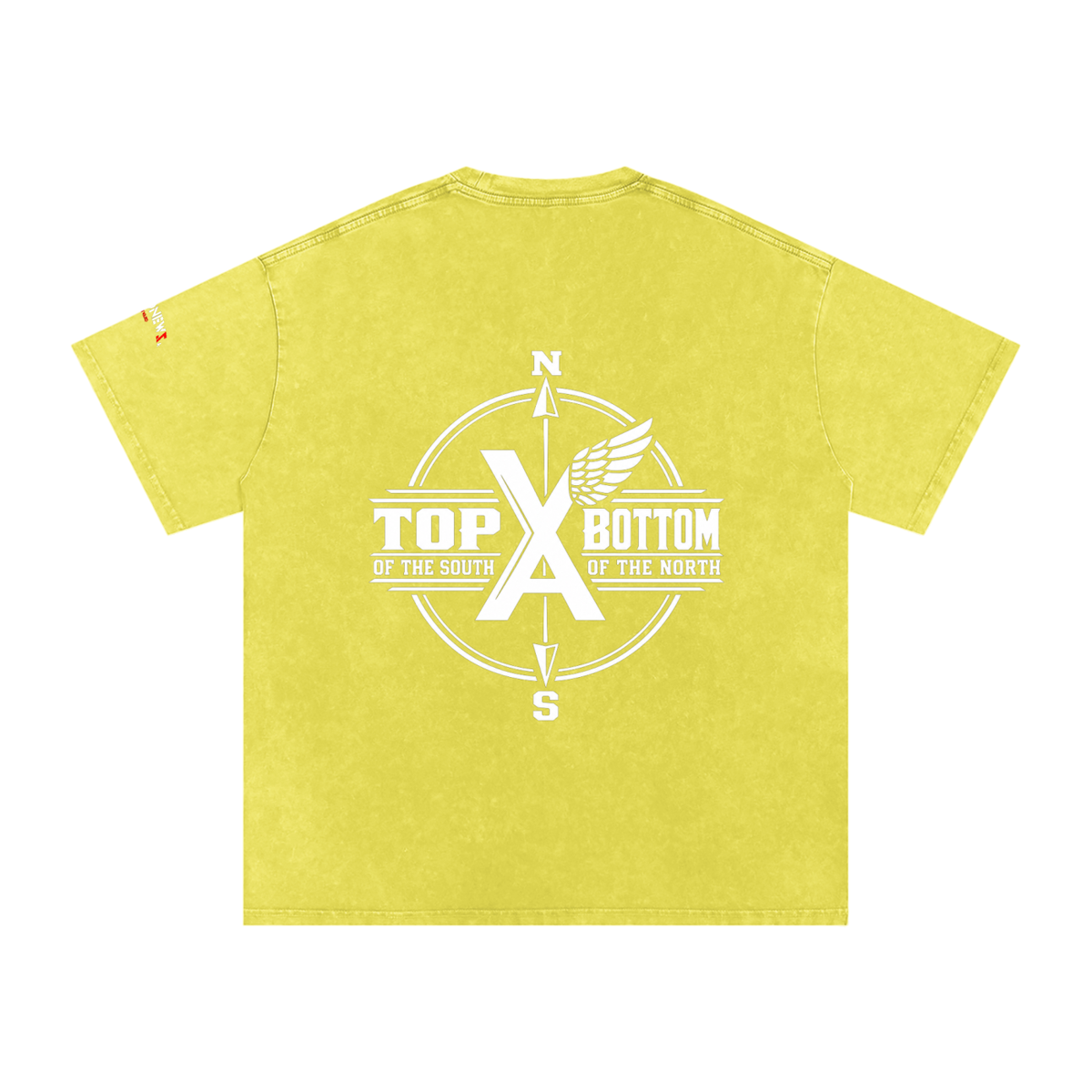 “Commonwealth Classic” Snow Washed Oversized Cotton T-Shirt