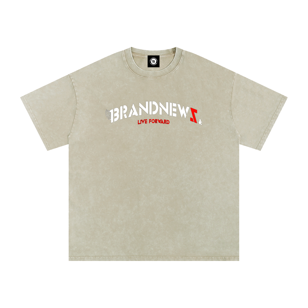 “I’m Here” Premium Snow Washed Oversized Cotton T-Shirt